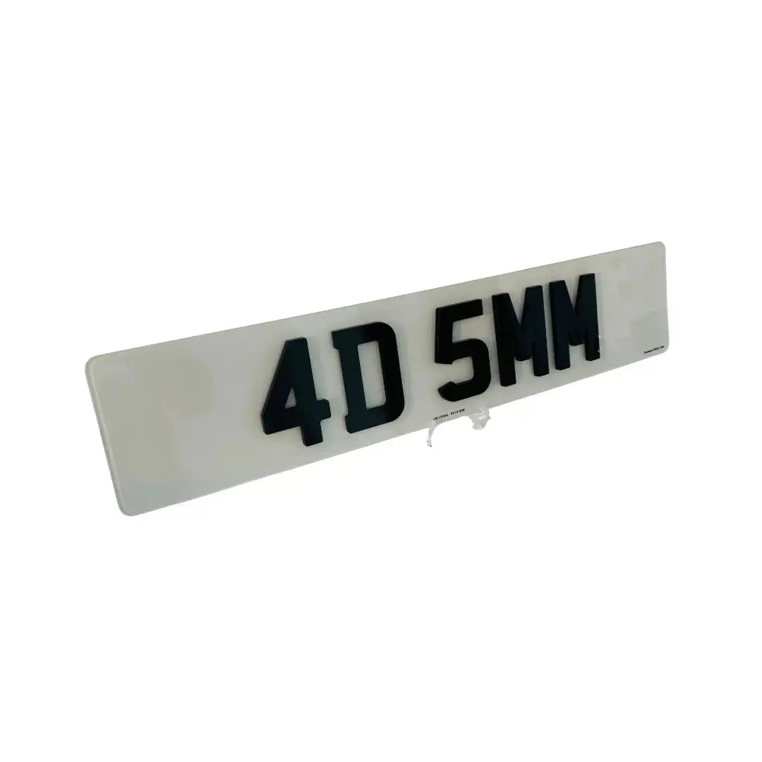 Single Number Plates 4d5mm – Road Legal, MOT Compliant & Custom Made | Free UK Delivery PlateLuxe