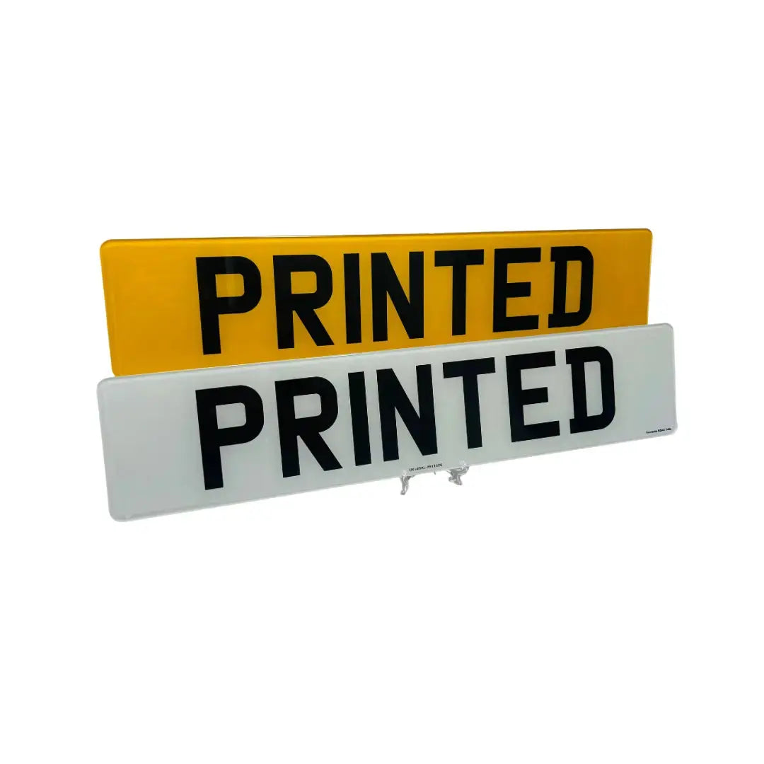 Standard Printed Number Plates – Road Legal, MOT Compliant & Custom Made | Free UK Delivery PlateLuxe