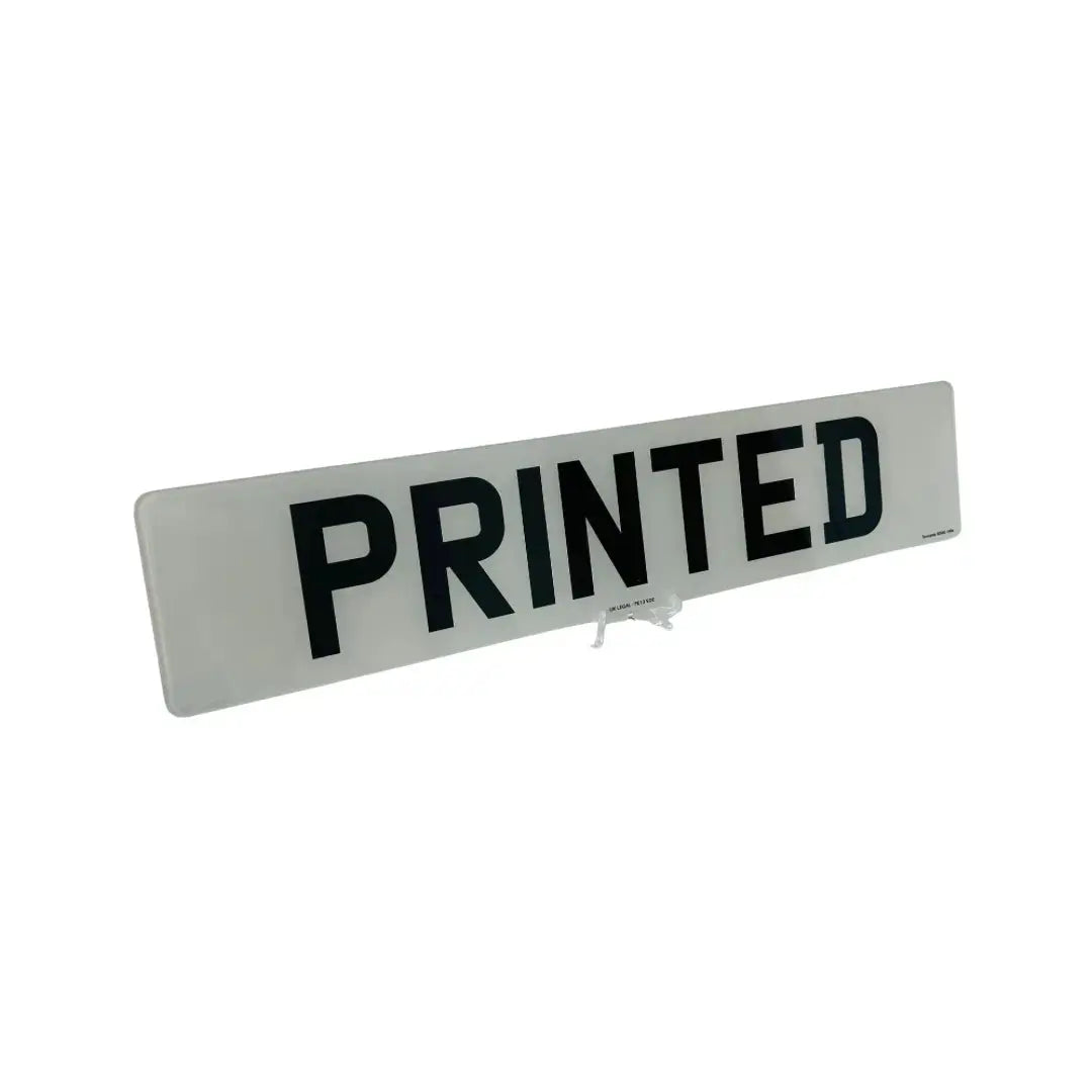 Single Number Plates 2d printed – Road Legal, MOT Compliant & Custom Made | Free UK Delivery PlateLuxe
