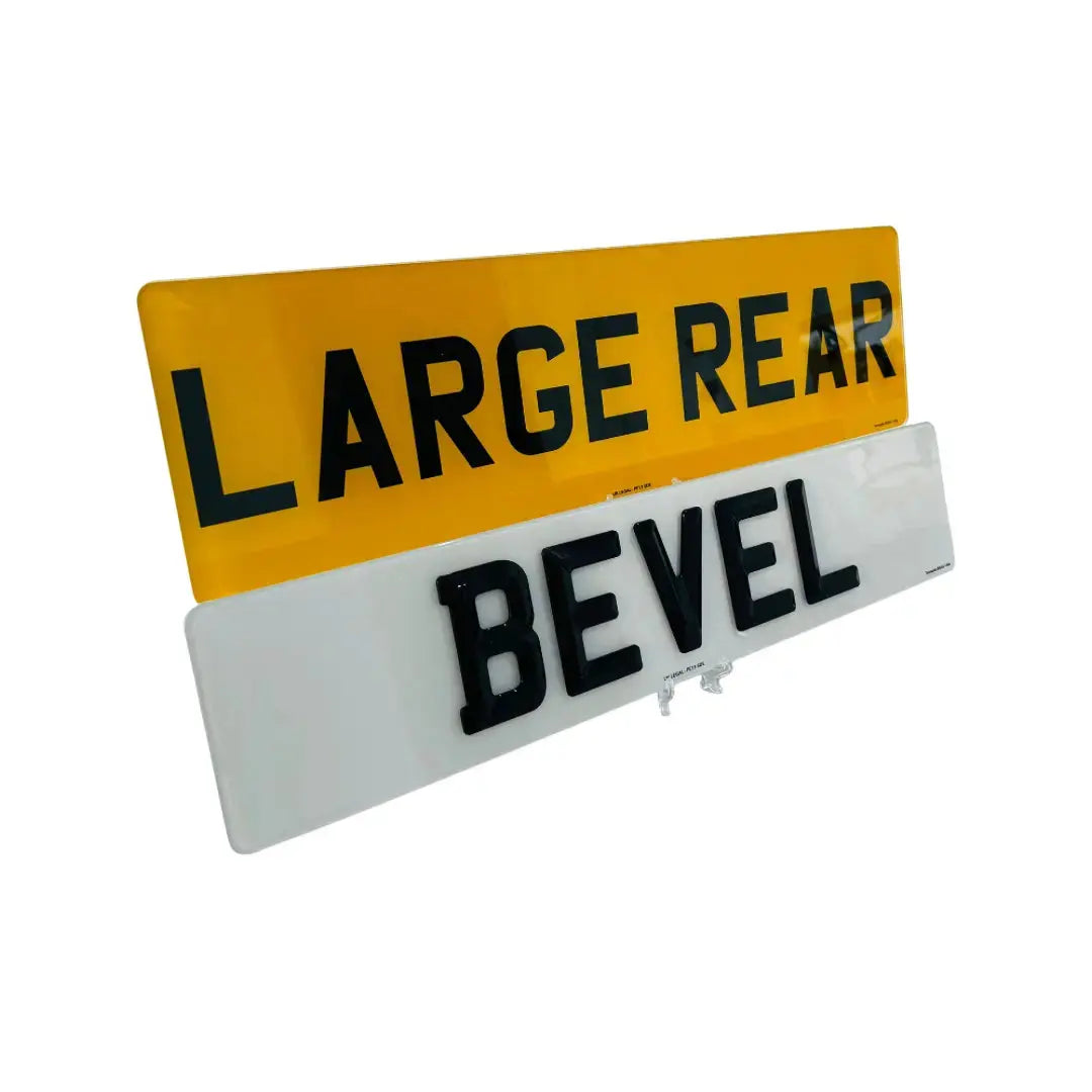Large Rear Set - Front and Rear BEVELLED replacement PlateLuxe