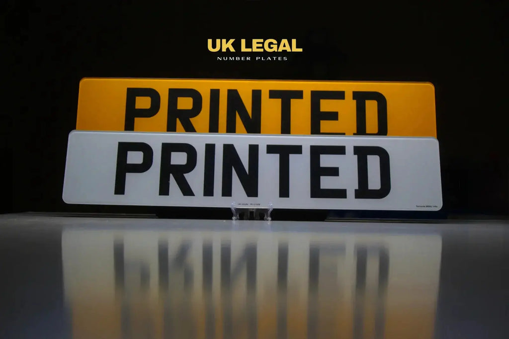 Printed Legal Number Plate Maker – Road Legal, MOT Compliant & Custom Made | Free UK Delivery PlateLuxe