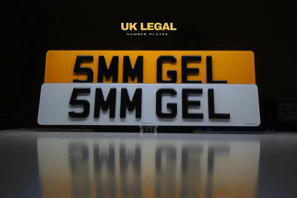 5mm Gel Legal Number Plate maker – Road Legal, MOT Compliant & Custom Made | Free UK Delivery PlateLuxe