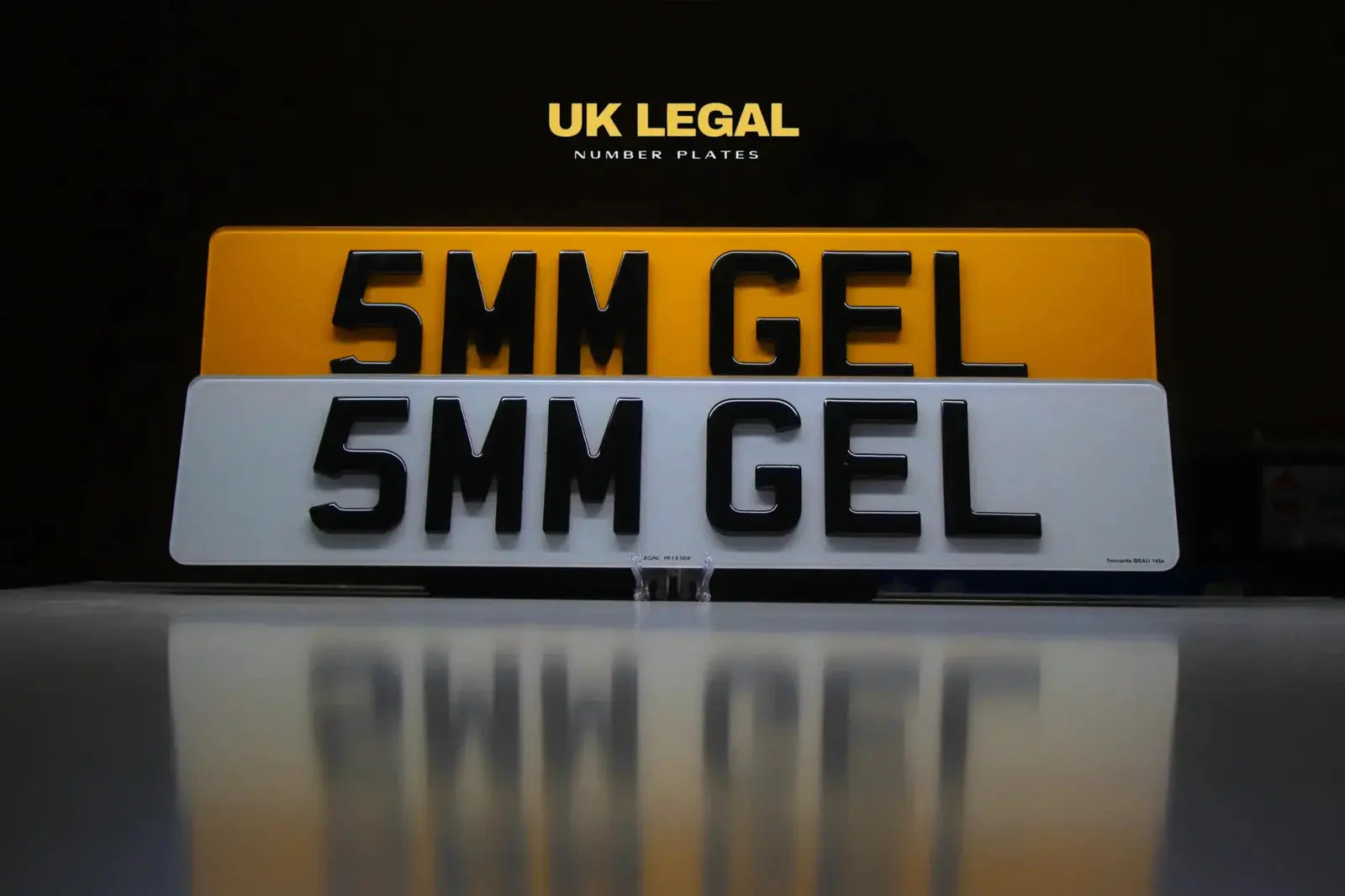 5mm Gel Legal Number Plate maker – Road Legal, MOT Compliant & Custom Made | Free UK Delivery PlateLuxe