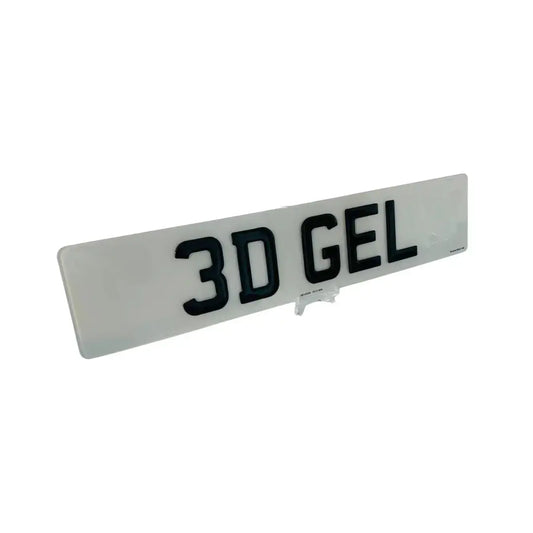 Single Number Plates 3d gel  – Road Legal, MOT Compliant & Custom Made | Free UK Delivery PlateLuxe