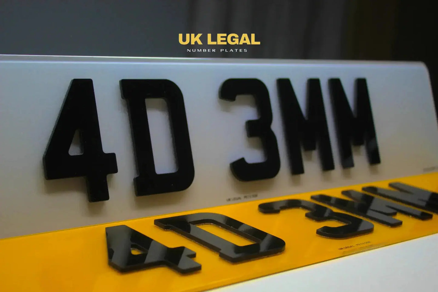 4D Legal Number Plate Maker – Road Legal, MOT Compliant & Custom Made | Free UK Delivery PlateLuxe