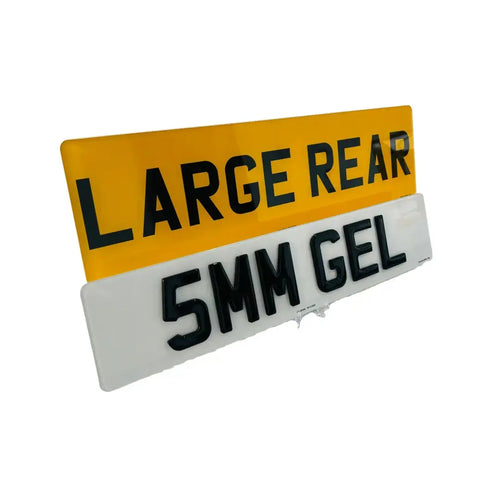 Large Rear Set - Front and Rear 5MM GEL replacement PlateLuxe