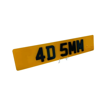 Single Number Plates 4d5mm – Road Legal, MOT Compliant & Custom Made | Free UK Delivery PlateLuxe