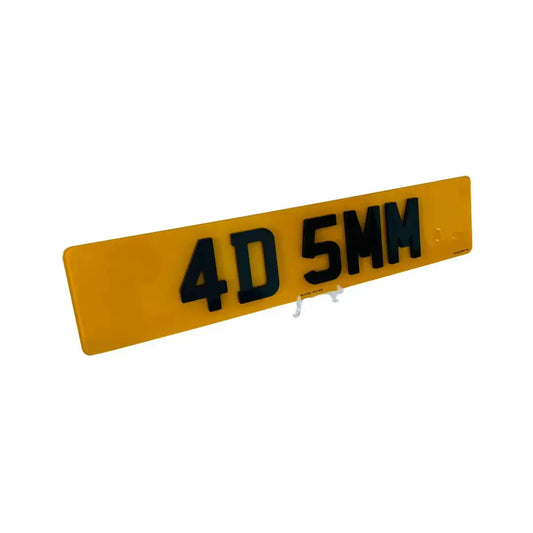 Single Number Plates 4d5mm – Road Legal, MOT Compliant & Custom Made | Free UK Delivery PlateLuxe