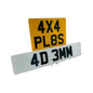 4x4 Rear Set - Front and Rear 4d 3mm  replacement PlateLuxe