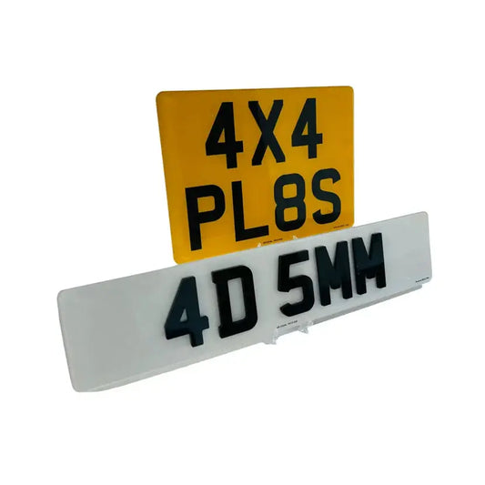 4x4Rear Set -  4d 5mm Front replacement plates PlateLuxe