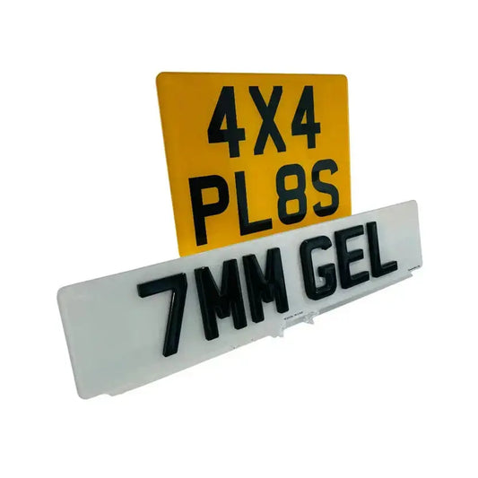 4x4 Rear Set - 7mm gel replacement plates PlateLuxe