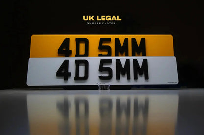 4D Legal Number Plate maker  – Road Legal, MOT Compliant & Custom Made | Free UK Delivery My Store