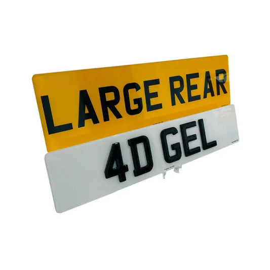 Large Rear Set - Front and Rear 4D GEL replacement PlateLuxe