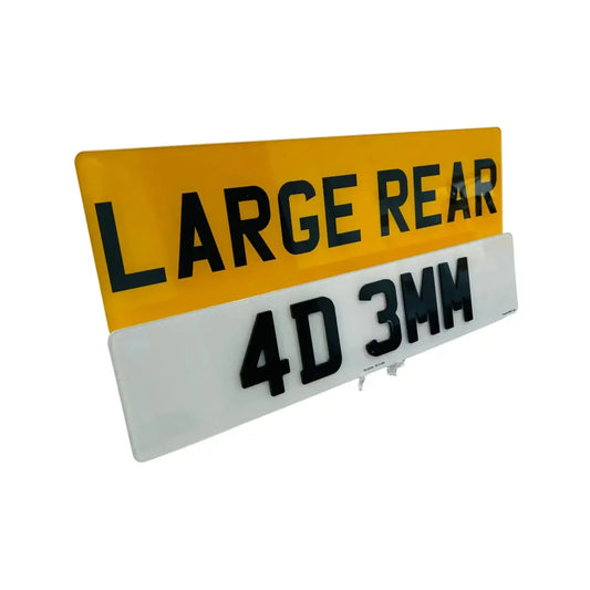 Large Rear Set - Front and Rear 4D 3MM replacement PlateLuxe