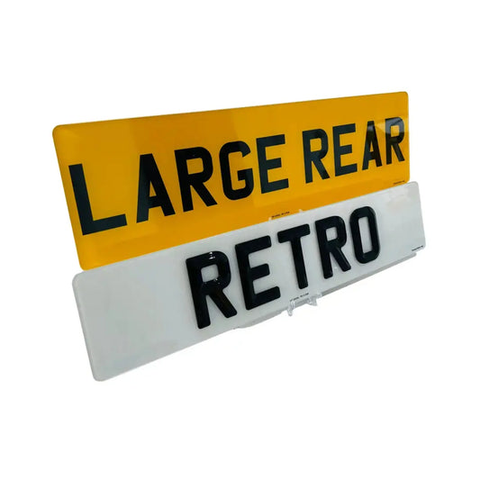 Large Rear Set - Front and Rear BEVELLED replacement PlateLuxe