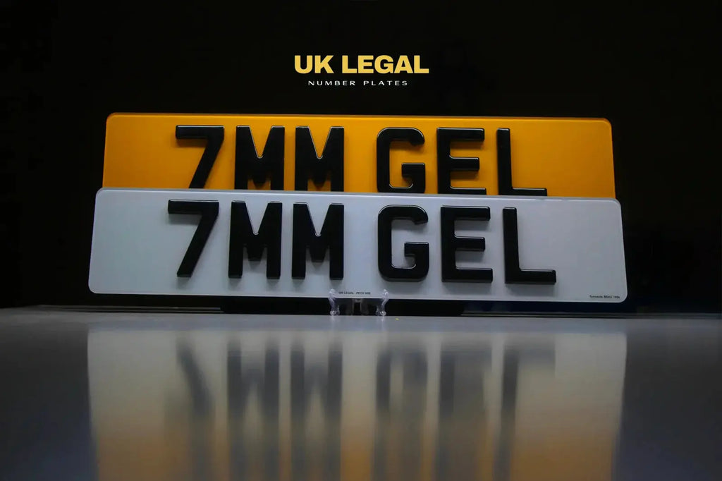 7mm Gel legal Number Plate maker – Road Legal, MOT Compliant & Custom Made | Free UK Delivery PlateLuxe