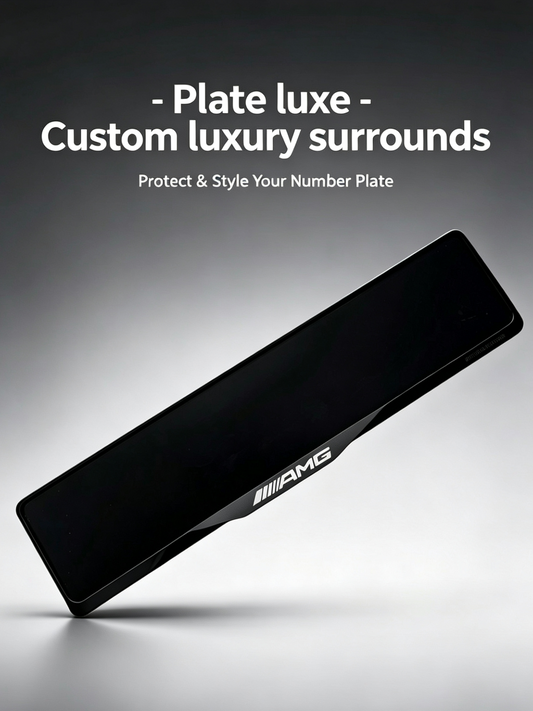 AMG Custom Number Plate surround Pair