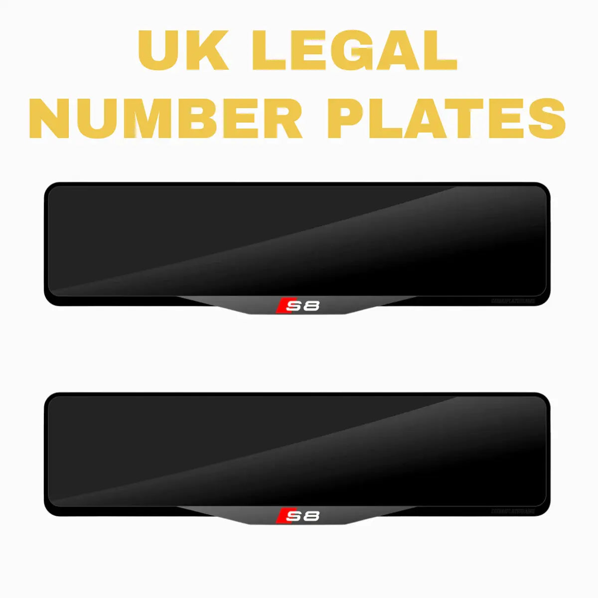 Audi S8 - Plate holders PlateLuxe