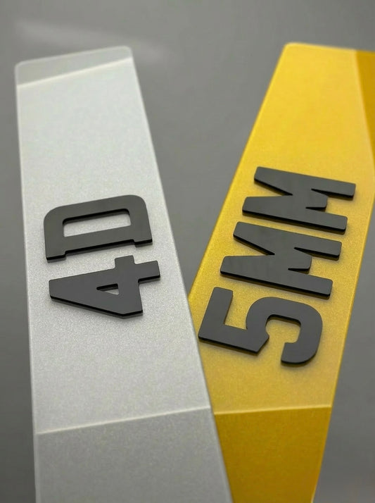 Buy Replacement Car Number Plates – 4D 5MM & DVLA Approved