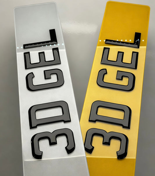 Buy Replacement Car Number Plates – 3D Gel Doomed & DVLA Approved