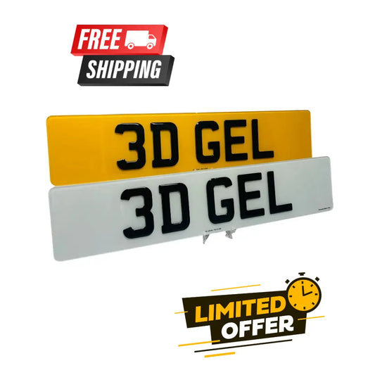 3D Gel Number Plates – Road Legal, MOT Compliant & Custom Made | Free UK Delivery My Store