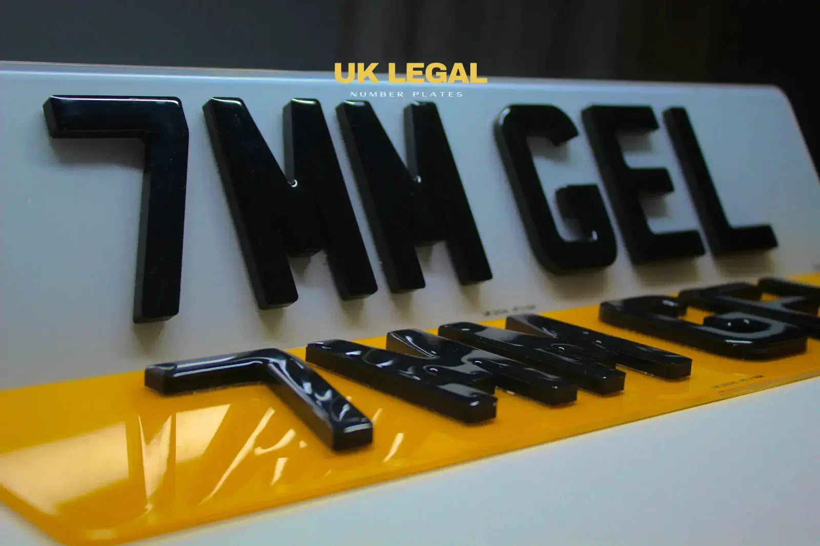 7mm Gel legal Number Plate maker – Road Legal, MOT Compliant & Custom Made | Free UK Delivery PlateLuxe