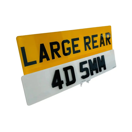 Large Rear Set - Front and Rear 4D 5MM replacement PlateLuxe