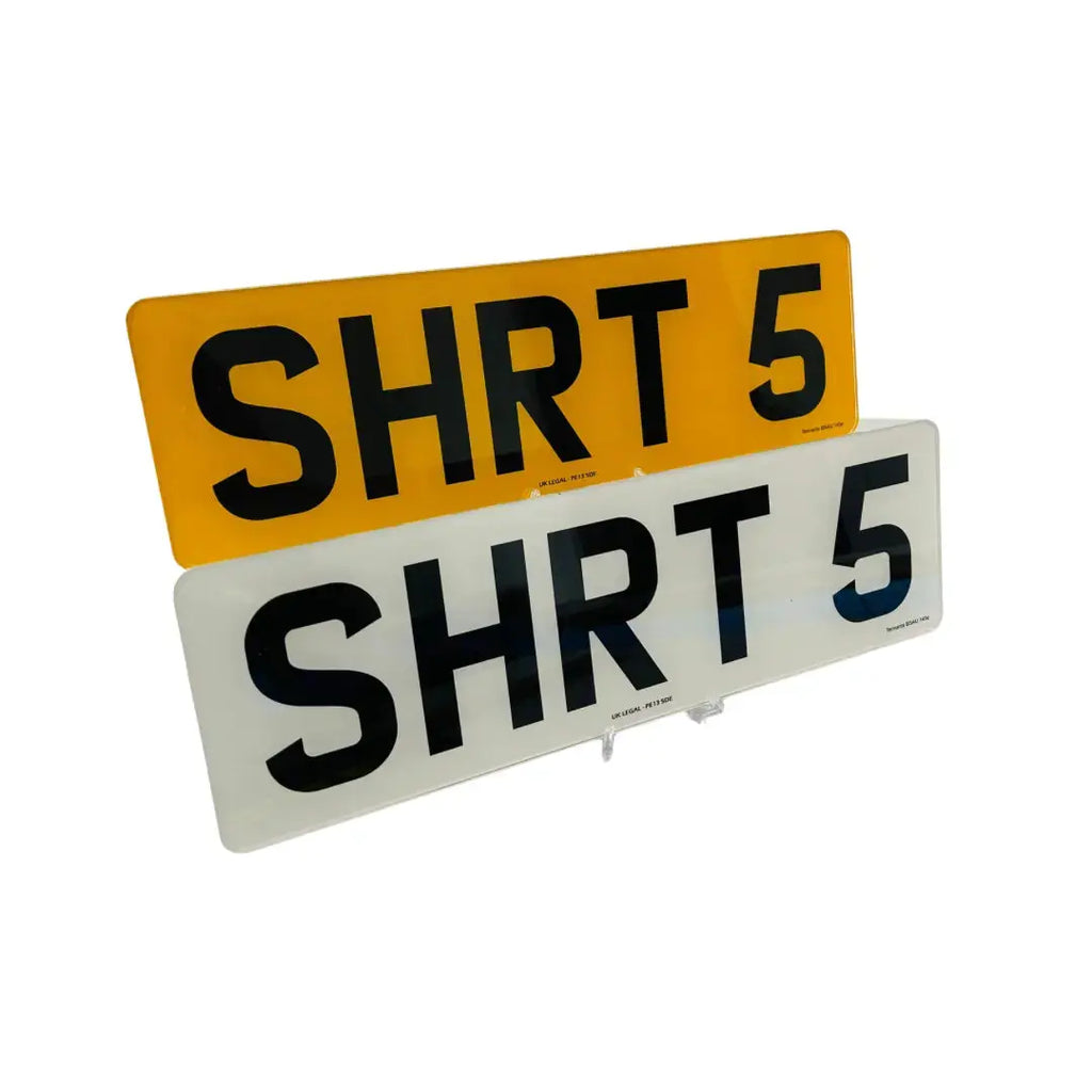 Short 5 -Custom Number Plates Build yours now PlateLuxe