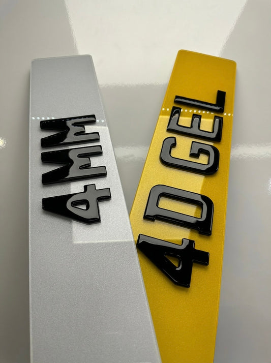Buy Replacement Car Number Plates – 4D GEL & DVLA Approved