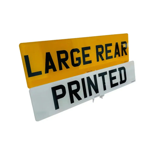 Large Rear Set - Front and Rear 2D Printed replacement PlateLuxe