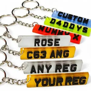 Number Plate custom Key Chain PlateLuxe