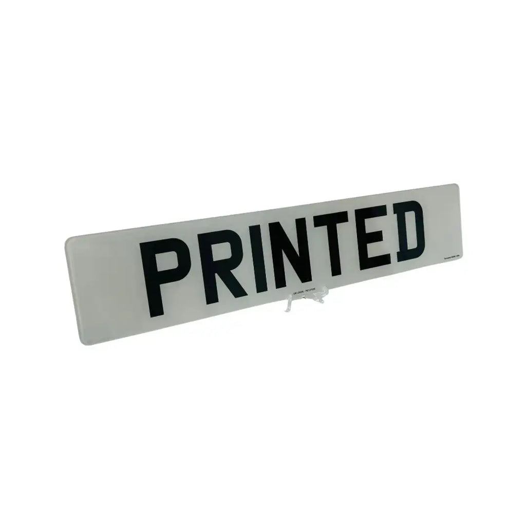 Single Number Plates 2d printed  – Road Legal, MOT Compliant & Custom Made | Free UK Delivery PlateLuxe