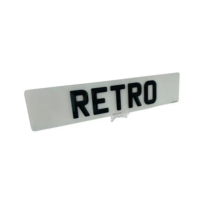Single Number Plates Bevelled  – Road Legal, MOT Compliant & Custom Made | Free UK Delivery PlateLuxe