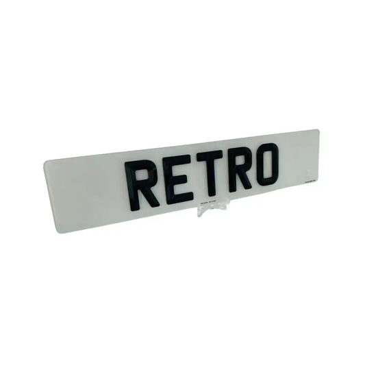 Single Number Plates Bevelled  – Road Legal, MOT Compliant & Custom Made | Free UK Delivery PlateLuxe