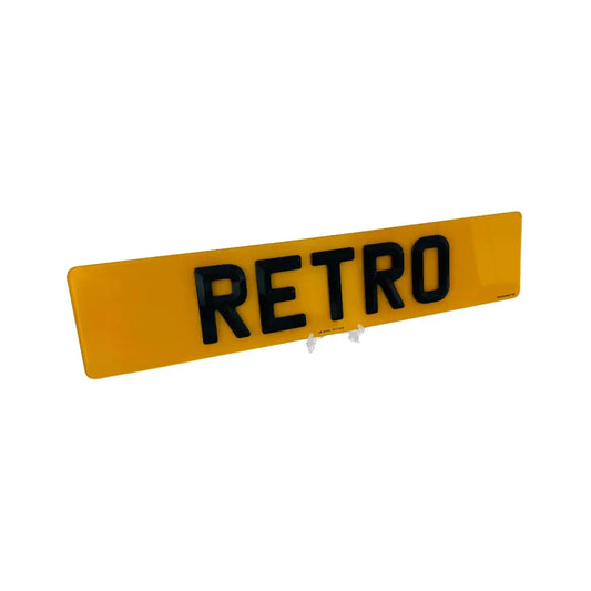 Single Number Plates Bevelled  – Road Legal, MOT Compliant & Custom Made | Free UK Delivery PlateLuxe