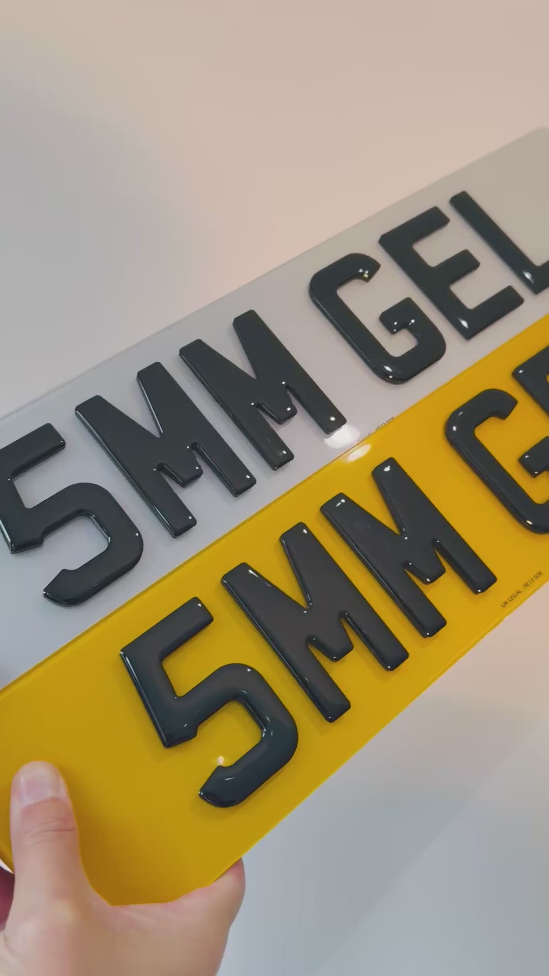 5mm Gel Legal Number Plate maker – Road Legal, MOT Compliant & Custom Made | Free UK Delivery