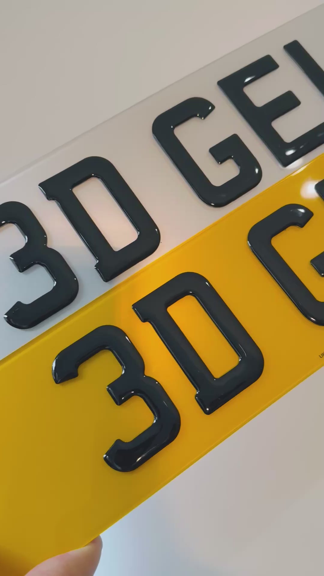 3D Gel Legal Number Plate Maker– Road Legal, MOT Compliant & Custom Made | Free UK Delivery