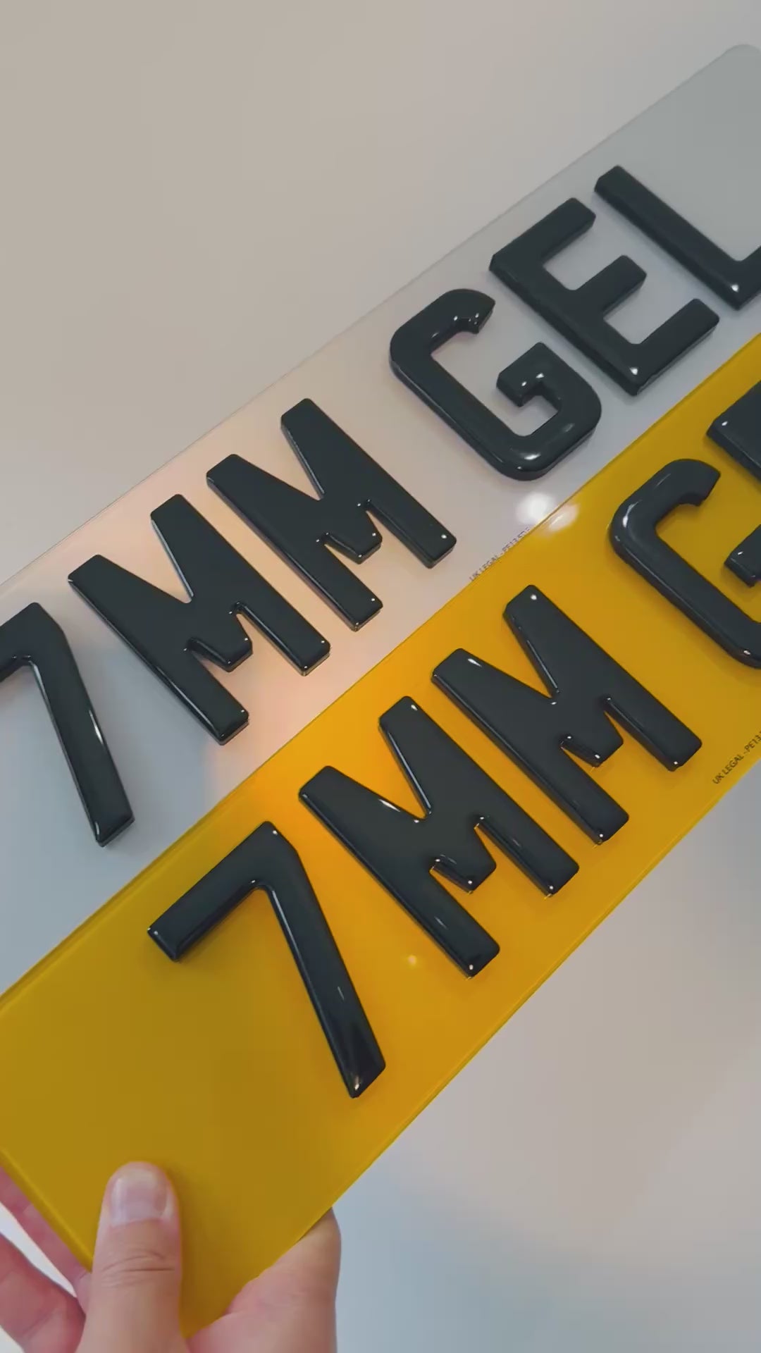 7mm Gel legal Number Plate maker – Road Legal, MOT Compliant & Custom Made | Free UK Delivery