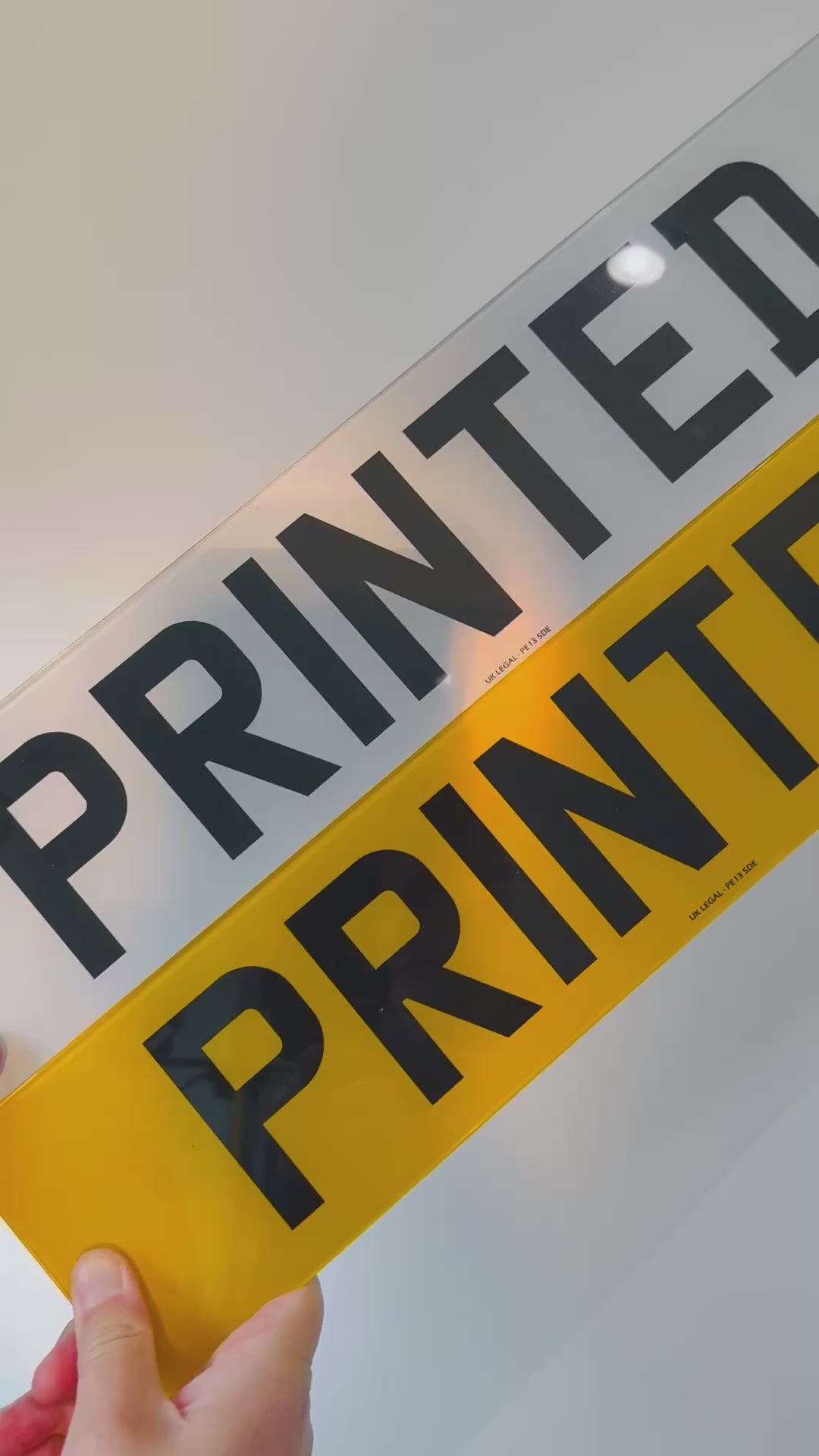 Printed Legal Number Plate Maker – Road Legal, MOT Compliant & Custom Made | Free UK Delivery